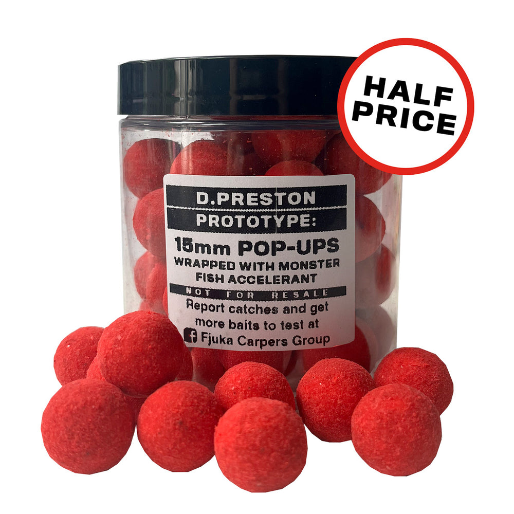 Pop-Ups Wrapped With Monster Fish Accelerant 15mm