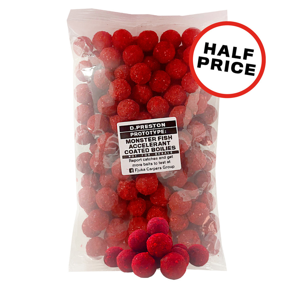 Monster Fish Accelerant Coated Boilies - 400g